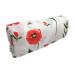 Little English Bamboo/Cotton Large Muslin Blankets for babies Soft & comfortable blanket perfect for swaddling - Luxury Pram Blanket - Red Poppy - 120cm x 120cm