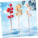HOMSFOU 60 Pcs Christmas Fruit Christmas Tree Picks Artificial Berry Twigs Diy Floral Art Plant Fake Berry Picks Christmas Holly Decorations Christmas Berry Picks Foam Red Fruit Branch Redx3pcs 17x3cmx3pcs - Buy Online on SooperMarket.com