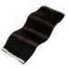 Shop Laavoo Dark Brown Real Hair Tape Extensions - 45cm Seamless & Invisible - 20 Pieces (50g) - Perfect Hair Recovery Solution - Buy Online on SooperMarket.com