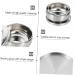 Beavorty 2-Pack Razor Cup Bowl - Men's Shaving Foam Container with Steel Lid | Durable Hairdresser Accessories | 11x5.5cm | Silver - Buy Online on SooperMarket.com