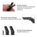6pcs Black Crocodile Hair Sectioning Clips - Non-Slip Single Prong Hairpins for Salon & Hairdressing - Buy Online on SooperMarket.com
