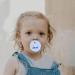 Virtcooy 5-Piece Silicone Pacifiers Set for Infants - Natural Rubber Newborn Pacifiers with Large Air Holes - Ideal for Teething - Blue - Buy Online on SooperMarket.com