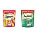 TEMPTATIONS Mix-Ups Cat Treats Beef Chicken Turkey + TEMPTATIONS Adult Cat Treats Seafood Medley Flavour (700g Bundle) Cat Treats + Cat Treats Seafood