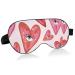 Haskirky Light Blocking Eye Mask Breathable and Adjustable Adult Men and Women Travel on Business Trips Yoga Meditation Light Smooth Comfortable Eye Mask Office Deep Sleep Goodies Heart and Eye