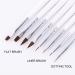 8 Pieces Gel Nail Brush Set - Acrylic & UV Gel Nail Art Brushes for Painting & Manicure - Professional Nail Design Accessories - Buy Online on SooperMarket.com