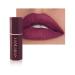 Matte Lipstick Long Lasting Non Stick Cup Velvet Lipstick Lip Gloss Waterproof Lipstick Professional Lipstick Cosmetics Make Up Gifts Full-Coverage Lip Color Lipsticks for Women (Plum)