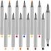 12 Packs Leather Dye Marker Pens Shoe Marker Leather Dual Tip Leather Touch up Pen for Repair Shoe Leather 12 Colors