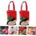 ABOOFAN 2pcs Hand Adorable Pouch Sweets for Candy Christmas Decor Bags Xmas Party Exquisite Non-woven 22x15cm Assorted Color 5 - Buy Online on SooperMarket.com