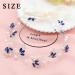 IYOU Bridal Wedding Hair Vine Blue Rhinestone Headband Leaf Pearl Prom Headpiece Accessories for Bride Bridesmaid - Buy Online on SooperMarket.com