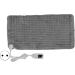 Soft Electric Heating Pad for Stiff Shoulders - Relieve Pain | EU Plug 220-240V - Silver Gray - Buy Online on SooperMarket.com