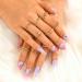 Sethexy Long Purple Ballerina Nails | Bling Coffin Gradient Acrylic Tips | 24 St Glossy Sparkle Fingernails for Women and Girls - Buy Online on SooperMarket.com