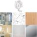 Elzey Electric Toothbrushes - 2-Piece Wall-Mounted Holder | Creative Bathroom Storage Frame - Buy Online on SooperMarket.com