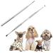 Symphonyw Calculus Remover for Dog 2pcs Stainless Steel Tarter Remover Oral Tool Pet Dog Cat Dental Teeth Cleaning Tools (2PCS)