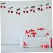 HOMSFOU 3pcs Bayberry Ball String Ornament Banner Garland Christmas Strawberry Room Decor Artificial Fruit Garland Christmas Mantle Fireplace Birthday Party Supplies Cherry Cotton Thread - Buy Online on SooperMarket.com