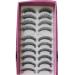 Bluelans 10 Pairs Long Cross False Eyelashes Fake Thick Black Eye Lashes