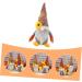 ABOOFAN Doll Thanksgiving Harvest Rudolph Gnome Decoration for Decor Figurine Autumn Festival Party Assorted Color 28X11X7CM - Buy Online on SooperMarket.com