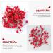 HOMSFOU 600 Pcs Artificial Berries Holly Berries Branch Artificial Red Berry Stem Artificial Holly Berries Round Ball Christmas Decor Christmas Tree Decorations Wreath Foam Cherry - Buy Online on SooperMarket.com