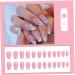 2set Detachable Long Coffin False Nails with Designs Press on Nails Wearable Fake Nail Decor Full Cover Art Tips - Buy Online on SooperMarket.com