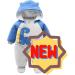 Baby Snowsuit Winter Romper | Cotton Jumpsuit with Detachable Hood | Cartoon Dinosaur Design | 6-9 Months Blue - Buy Online on SooperMarket.com