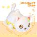 Laibuy Cat Stuffed Animal Toy | Soft Cat Cushion Plush Pillow for Kids | Funny Pussy Plushie Gift | Orange Kitten Stuffed Toy - Buy Online on SooperMarket.com