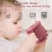Non-Spill Silicone Baby Snack Cup with Lid - BPA-Free, Easy to Hold & Portable - Purplish Red - Buy Online on SooperMarket.com