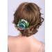 Deniferymakeup Bloomy Daisy Flower Hair Comb Rose flower Wedding Bridal Photo Shoot Greenery Headpiece for wome(Red and Deep Blue) - Buy Online on SooperMarket.com