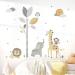 Decalmile Safari Animals Tree Wall Stickers - Jungle Elephant Lion Giraffe Wall Decals for Baby Nursery and Kids Room Decor - Buy Online on SooperMarket.com