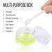 Pinsheng 50-Piece Clear Empty Cosmetic Containers - 5ml Travel Cream Jars with Lids Nail Art Jars & Spatula for Lip Balm & Lotion - Buy Online on SooperMarket.com