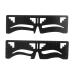 Beavorty 4 pcs Extension Drawing Microblading Measure Rulers Practical Location Tools Kit Supplies DIY 1 count (Pack of 1) Blackx2pcs