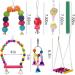 12 Packs Bird Toys Parrot Swing Toys Chewing Toys Bird Budgie Shredding Toys Colorful Hanging Bell Pet Cage Toys Hammock perch stand Suitable for Small Parakeets Conures Love Birds - Buy Online on SooperMarket.com