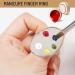 Dawafit 1 Pc Resin Stone Color Nail Art Ring Palette Finger Ring Plate Acrylic Uv Gel Polish Cream Foundation Mixing Nail Art Equipment - Buy Online on SooperMarket.com