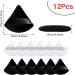 12 Pcs Powder Puff Makeup Puff Triangle Powder Puff Soft Powder Sponge Reusable Makeup Triangle Sponges with Strap for Loose Powder Body Cosmetic Foundation Wet Dry Makeup Tool Black and White - Buy Online on SooperMarket.com