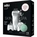 Braun Silk- pil 7 SkinSpa All-in-One Set | Best Epilator & Hair Remover for Women | Long-Lasting Hair Removal & Massage Attachment - White/Silver - Buy Online on SooperMarket.com