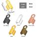 1000 PCS Clamshell Crimp Fold Over Cord Ends - DIY Jewelry Making Cord Tips in Gold, Silver, Gun Black, Bronze, and Rose Gold - Buy Online on SooperMarket.com