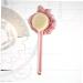 Healeved Bath Scrubber - Pink Handle Bath Brush Shower Sponge - Buy Online on SooperMarket.com