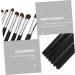 MUSISALY 7pcs Eye Makeup Brushes Halloween Hair Bows for Women Portable Eyeliner Brush Makeup Bag Black Wood - Buy Online on SooperMarket.com