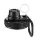 Spout Lid for Hydro Flask Wide Mouth Sport Water Bottles, Replacement Lid Accessories for Hydro Flask Chug lid with Big Handle Easy to Carry, Fits Most Wide Mouth Bottles BPA-FREE-Black