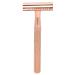 Wet razor men safety wet razor set tight and clean shave hair blade handle waterproof metal portable manual hair blade handle for beauty salon gift for men ros gold