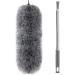Extendable Microfiber Feather Duster - 100 inch Long Handle Dusting Tool for All-Round Home Cleaning - Gray - Buy Online on SooperMarket.com