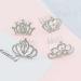 8 PCS Mini Crystal Rhinestone Princess Crown Hair Comb Set for Girls - Perfect Birthday Party Hair Decoration - Buy Online on SooperMarket.com