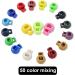 WYBG 50 Pcs Plastic Spring Loaded Elastic Drawstring Rope Lanyard Adjuster Cords Lock End - Adjustable Single Hole Toggle Stoppers - Round Ball Shape Fastener Buttons Slider - Assorted Colors - Buy Online on SooperMarket.com