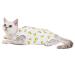 NashaFeiLi Professional Cat Recovery Suit for Abdominal Wounds and Skin Diseases E-Collar Alternative for Cats Dogs (Banana L) Banana L--Back length 35cm