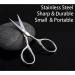 Mini Facial Hair Scissors Nose Scissors Professional Sharp Moustache Scissor Eyebrow Trimmer Cutter Stainless Steel Clippers for Hair Beard Hair Nail Toenail Cuticle Men Women Use - Buy Online on SooperMarket.com