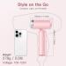Super Mini Ionic Hair Dryer - High-Speed Travel Blow Dryer with 200 Million Negative Ions 110 000RPM Brushless Motor - Pink Lightweight & Portable for Home Salon - Buy Online on SooperMarket.com