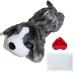IFOYO Puppy Heartbeat Stuffed Toy Puppy Calming Create Training Sleep Aid Behavioral Aid Dog Toys Pet Anxiety Relief and Calming Aid (Tie-dye dark gray) Grey