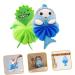NOLITOY 6 Pcs Kids Bath Balls - Exfoliating Mesh Brush & Sponge Set | Cute Bath Scrubber for Children - Ideal for Newborns & Toddlers - Buy Online on SooperMarket.com