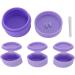 Travel Silicone Makeup Containers Trinkets Pills Silicone Cream Jars with Spoon Leakproof Portable for Outdoor (Purple) - Buy Online on SooperMarket.com