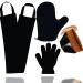 4Pack Self Tanning Mitt Set 1 Self Tanning Mitt 1 Self Tanner Lotion Back Applicator 1 Self Face Tanning Brush 1 Exfoliating Glove Self Tan Kit (4pack tanning applicator)