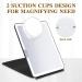 3.5 Inch Round 10X & 20X Magnifying Mirror for Makeup, Eyebrow Tweezing, Blackhead Removal - Includes 2 Suction Cups and Scissors (White) - Buy Online on SooperMarket.com