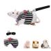 Small Animal Harness Velcro Hamster Harness and Leash Set for Walking Small Animal Chest Straps for Bunny Rabbits Ferret Guinea Pig Chinchilla Puppy Kitten Harness(S)